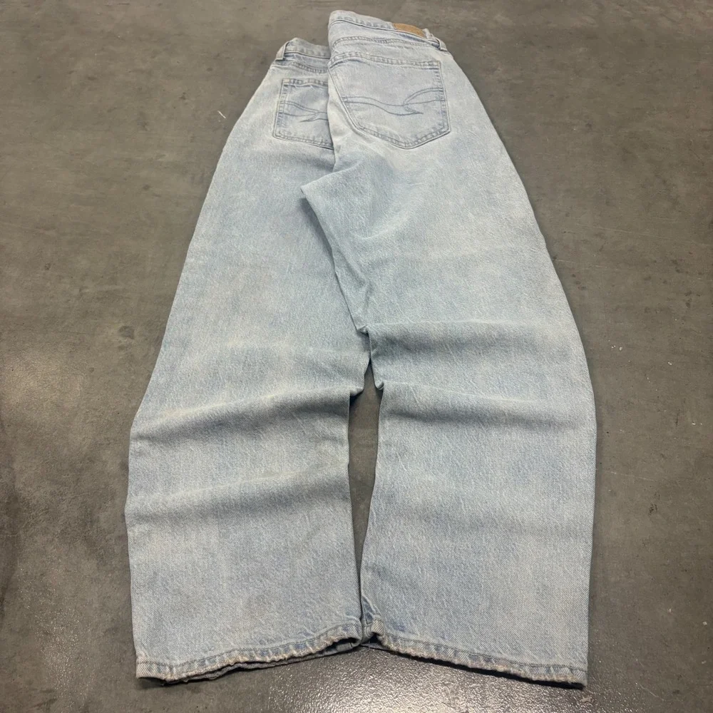 Vintage Y2K/2000s Baggy American eagle Light Wash 34 inch Denim Jeans!